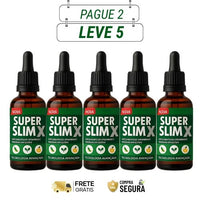 Super Slim X 30ml Original - Emagreça com Leveza e Saúde - Kits com 2 e 4 Frascos - Frete Grátis