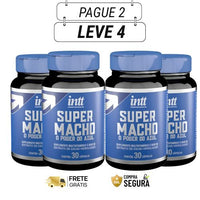 Super Macho 60 Cápsulas - Para Homens Que Querem Mais - Kits com 2 e 4 Frascos - Frete Grátis