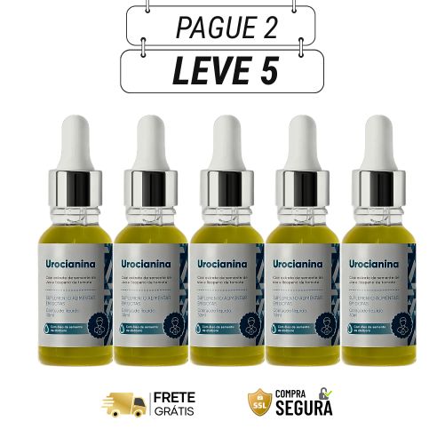 Urocianina 30ml Original - Força e Proteção Prostática - Kits com 2 e 4 Frascos - Frete Grátis