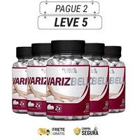 Varizbell 60 Cápsulas - Pernas Mais Bonitas Sempre - Kits com 3 e 5 Frascos - Frete Grátis