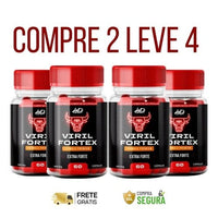 Viril Fortex 60 Cápsulas - Mais Potência, Mais Energia, Mais Vitalidade - Kits com 2 e 4 Frascos - Frete Grátis