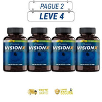 Vision X  60 Cápsulas - Sua Visão Merece Esse Cuidado - Ofertas com 2 e 4 Frascos - Frete Grátis