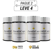 Zenith Caps 60 Cápsulas - Leveza Que Seu Corpo Merece - Kit com 2 e 4 Frascos - Frete Grátis